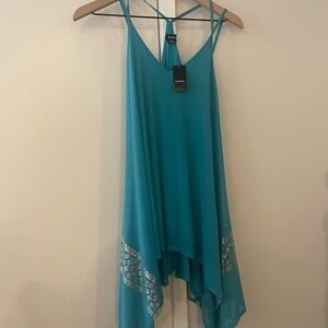 Bebe Turquoise Sleeveless Dress/Top